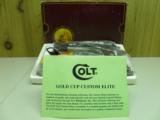 COLT LIMITED EDITION GOLD CUP NATIONAL MATCH CUSTOM ELITE 45 ACP 100% NEW IN BOX! - 8 of 8