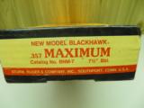 RUGER BLACKHAWK 357 REM. MAXIMUM NEW AND UNFIRED IN FACTORY BOX,
PRODUCTION
NUMBERS ON THIS MODEL WERE LOW! - 2 of 7