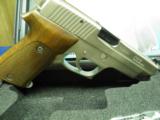 SIG SAUER P220 45 IN A VERY SCARCE FACTORY NICKEL FINISH 100% NEW WITH BOX, CASE, PAPER WORK - 5 of 8