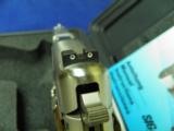 SIG SAUER P220 45 IN A VERY SCARCE FACTORY NICKEL FINISH 100% NEW WITH BOX, CASE, PAPER WORK - 7 of 8