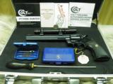 COLT PYTHON HUNTER 357 MAG WITH LEUPOLD SCOPE/ LIKE NEW IN HAIIBURTON CASE - 1 of 11