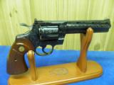 COLT PYTHON
"6" WITH EXUISITE FACTORY FULL COVERAGE "D" ENGRAVING FACTORY CASED! - 6 of 9