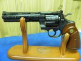 COLT PYTHON
"6" WITH EXUISITE FACTORY FULL COVERAGE "D" ENGRAVING FACTORY CASED! - 7 of 9