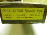 COLT SAUER SPORTING RIFLE CAL: 22/250 EXHIBITION GRADE WOOD 100% NEW IN FACTORY BOX! - 9 of 9