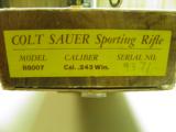 COLT SAUER SPORTING RIFLE CAL: 243 100% NEW AND UNFIRED IN FACTORY BOX! - 11 of 11
