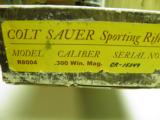 COLT SAUER SPORTING RIFLE CAL: 300 WIN. MAG. NICE FIGURE WOOD 100% NEW IN FACTORY BOX! - 11 of 11