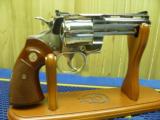 COLT PYTHON 357 MAGNUM 4" BRIGHT NICKEL FINISH "UNFIRED IN FACTORY BOX - 2 of 9