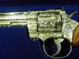 COLT "ULTIMATE" FACTORY CLASS "D" ENGRAVED BRIGHT NICKEL PYTHON 6" CASED, FACTORY LETTER - 11 of 11
