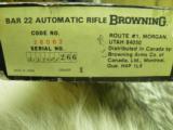 BROWNING BAR GRADE II 22LR
STRAIGHT STOCK
UNFIRED WITH FACTORY BOX. - 13 of 13