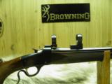 BROWNING MODEL 1885 LOW WALL CAL: 223
OCTAGON BARREL ,WITH BASES AND RINGS - 2 of 9