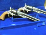 COLT US CAVALRY COMMEMORATIVE SET, TWO COLT MODEL 1860 REVOLVERS, SHOULDER STOCK 100% NEW IN FACTORY WALNUT CASE! - 7 of 11