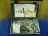 RUGER GP-100 CAL. 357 MAG. DOUBLE ACTION STAINLESS-STEEL 100% NEW IN FACTORY CASE! - 1 of 15