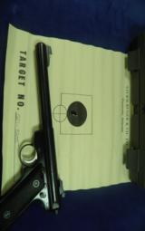 RUGER MARK ll CAL: 22 LR. GOVERNMENT TARGET MODEL 678G WITH FACTORY TEST TARGET, 100% NEW IN CASE! - 5 of 7