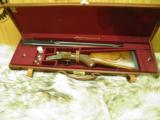B. SEARCY & CO. CLASSIC MODEL DOUBLE RIFLE "470" NITRO EXPRESS NEW IN LEATHER CASE - 1 of 13