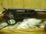 MARLIN 1895 S "ENGRAVED" LEVER ACTION RIFLE CAL. 45/70 COWBOY UP! - 2 of 12