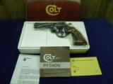 COLT PYTHON 4" BLUE FINISH 99%+
WITH BOX AND PAPER WORK! - 2 of 10