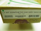 WEATHERBY MARK V LIGHTWEIGHT SYNTHETIC CAL: 240 WBY. MAGNUM 100% NEW IN BOX! - 10 of 10