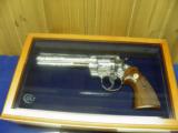 COLT PYTHON 6" BRIGHT NICKEL FACTORY ENGRAVED "C" COVERAGE - 1 of 8