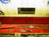 BROWNING BICENTENNIAL 1876 - 1976 SET MODEL 78 45-70 GOVT. 100% NEW IN FACTORY CASE! - 1 of 13