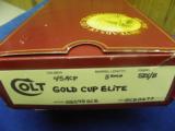 COLT GOLD CUP NATIONAL MATCH
45 ACP "ELITE" NEW AND UNFIRED IN BOX! - 11 of 12