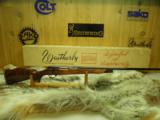 WEATHERBY MARK V DELUXE VARMINTMASTER CAL: 224, 26" BARREL GERMAN MANF: "EXHIBITION" GRADE WOOD, NEW AND UNFIRED IN BOX!!!! - 3 of 13