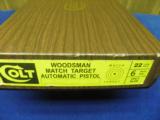 COLT WOODSMAN MATCH TARGET .22 , 6" BARREL 3RD SERIES, "NEW"- 10 of 11