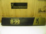 BROWNING
CENTENNIAL 92 CAL: 44 REM. MAG 100% NEW AND UNFIRED IN FACTORY BOX!
- 10 of 10