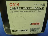 NIGHT FORCE COMPETITION 15 - 55 X 52 BENCH REST TARGET SCOPE 100% BRAND NEW IN FACTORY BOX! - 5 of 5