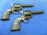PAIR OF COLT SINGLE ACTION FRONTIER SCOUTS, ONE 22LR, AND ONE 22WMR. - 2 of 6