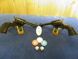 PAIR OF COLT SINGLE ACTION FRONTIER SCOUTS, ONE 22LR, AND ONE 22WMR. - 1 of 6