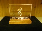 BROWNING MEMORABILIA AND COLLECTABLES, CLOCK AND BACK LITE COUNTER SIGN - 2 of 2