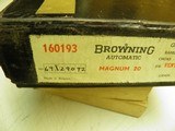 BROWNINGBELGIUMAUTO 5 20 GAUGE MAGNUM99% IN FACTORY BOX! - 11 of 11