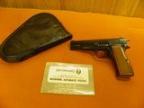 BROWNING FULL BELGIUM HI-POWER IN 9MM NEW AND UNFIRED IN BROWNING BLACK PISTOL CASE ! - 1 of 7