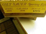COLT SAUER SPORTING RIFLE CAL: 30/06 100% NEW AND UNFIRED IN FACTORY BOX!! - 13 of 13