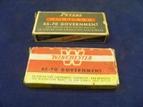 VINTAGE 45/70 AMMO PETERS AND WINCHESTER - 1 of 1