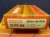 NORMA 22 PPC USA
FACTORY AMMO - 1 of 1