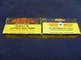 TWO WESTERN FACTORY FULL BOXES 45 AUTO 100 ROUNDS TOTAL - 1 of 2