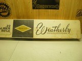 WEATHERBY MARK XXII RIMFIRE DELUXE RIFLE IN THE RARE TUBE FEED 100% NEW AND UNFIRED IN FACTORY BOX + NIB WEATHERBY MARK XXII 4X50 SCOPE - 1 of 14