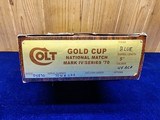 COLT 1911 MKIV SERIES 70 GOLD CUP NATIONAL MATCH 45 ACP NIB! - 7 of 7