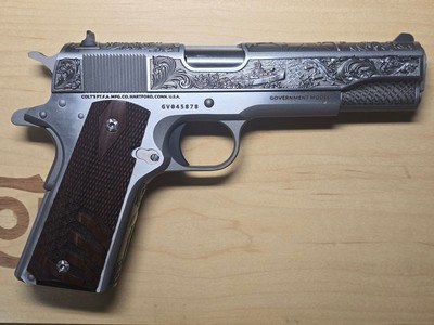 Colt 1911 Custom Engraved D-Day Commemorative Unfired - Image 1 of 11