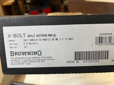 LIKE NEW BROWNING X-BOLT 6.8 WESTERN-WESTERN HUNTER RMEF - Image 2 of 13