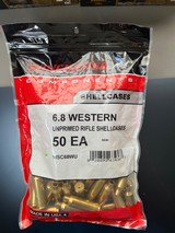 NEW WINCHESTER 6.8 WESTERN UNPRIMED RIFLE SHELLCASES 50 ct - Image 1 of 1