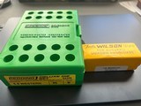 LIKE NEW REDDING 6.8 WESTERN DELUXE 3 DIE SET WITH WILSON CASE GUAGE