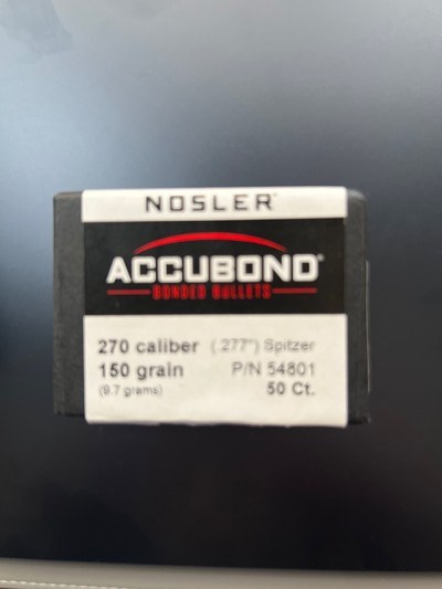 NEW UNUSED NOSLER ACCUBOND 270cal 150gr 32ct & SIERRA GAMECHANGER 270 cal 175gr 42ct - Image 2 of 6