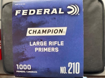 NEW IN THE BOX 1000 FEDERAL LARGE RIFLE PRIMERS NO. 210 - Image 2 of 2