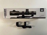 Vortex Ranger 1-4x24mm illuminated reticle rifle scope, with mount and flip up caps - 4 of 14