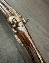 1873 Boss and Co 10 bore Hammer gun - Underlever Self opening - 3 of 12