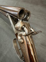 1873 Boss and Co 10 bore Hammer gun - Underlever Self opening - 6 of 12