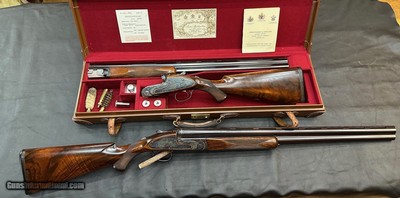 Virtually Unused Paire of Purdey Over and Under - Rounded bar - Single Trigger - 12 bore