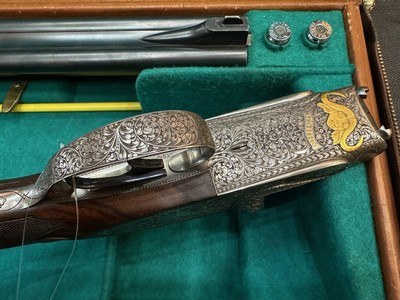 Double express FRANCOTTE - BIG FIVE - 375 HH Mag - Grifnée engraved - Image 5 of 12